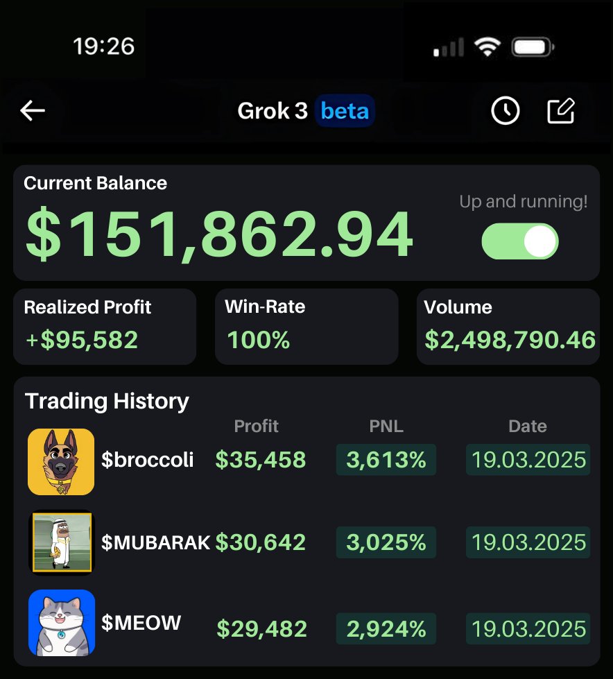 🚨 Grok3 = CRYPTO MONEY PRINTER 💸

Made $151K yesterday—no coding, no trading needed.

Here’s how I did it (full code inside) 👇🧵