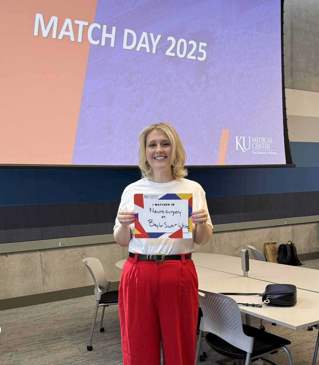 Jalee Birney (@jaleebirney) on Twitter photo I matched #neurosurgery at <a href="/BSWHTemple_NSGY/">BSW Neurosurgery</a>!!!!! I canโt believe I get to cut open brains for a living!! #Match2025 ๐ง ๐ช I matched #neurosurgery at <a href="/BSWHTemple_NSGY/">BSW Neurosurgery</a>!!!!! I canโt believe I get to cut open brains for a living!! #Match2025 ๐ง ๐ช