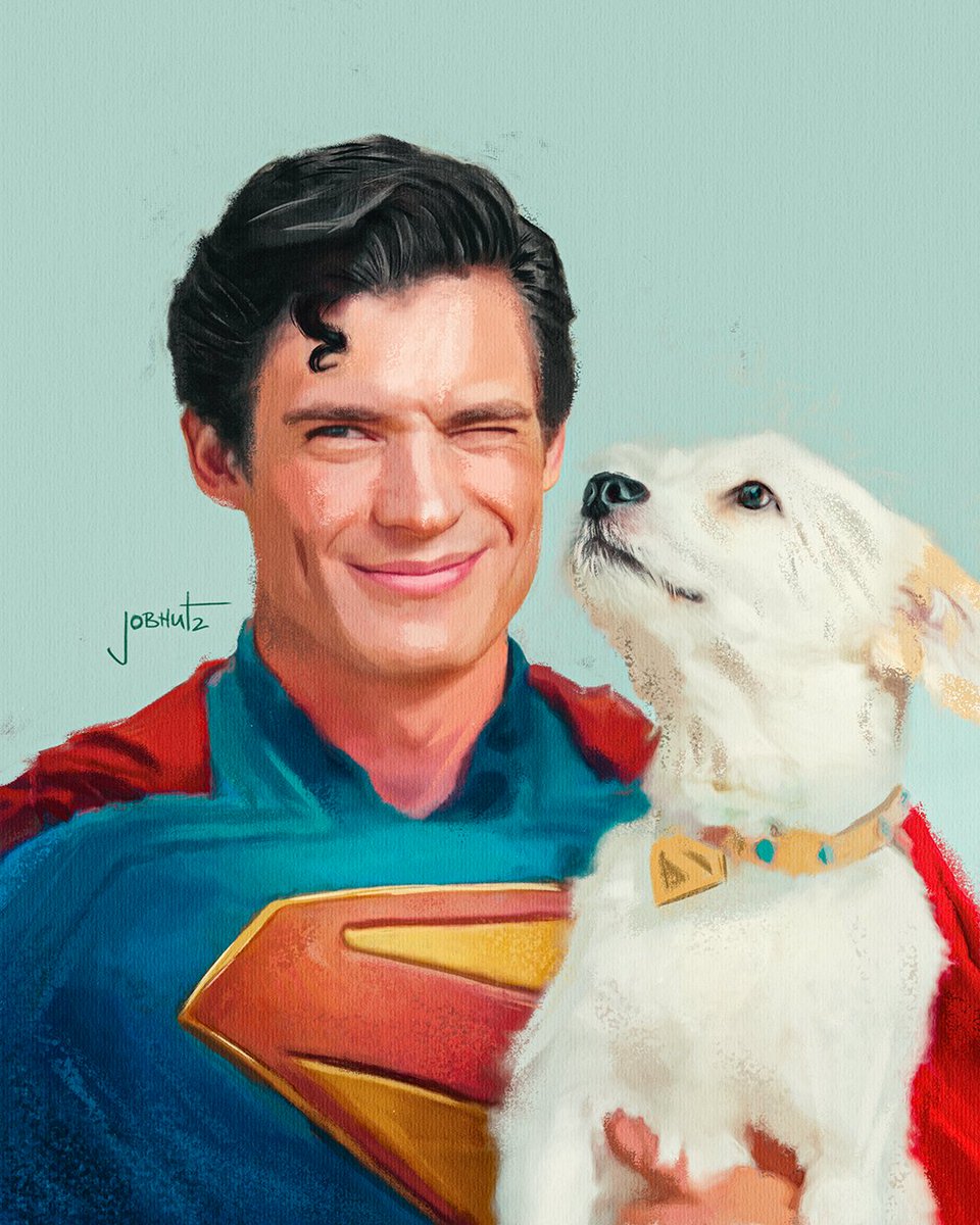 jobhutz's tweet photo. Textless version of my latest work!
(posting wallpapers below!)

@JamesGunn @corenswet #Superman #Krypto https://t.co/EKEHTeZAAo
