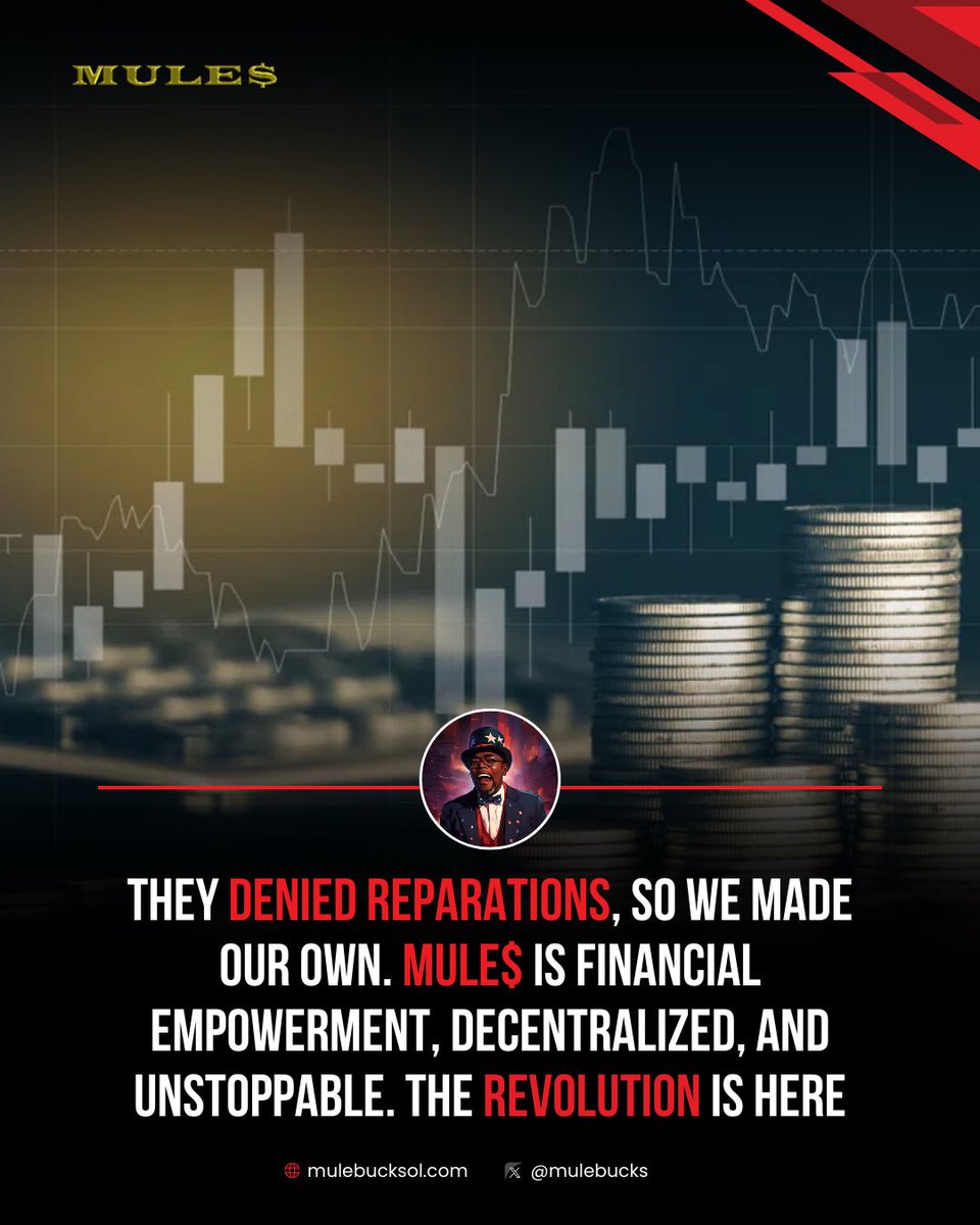 THEY SAID NO TO REPARATIONS…
So we made our OWN.
MULE$ = POWER.
Decentralized. Unstoppable.
Join the revolution.