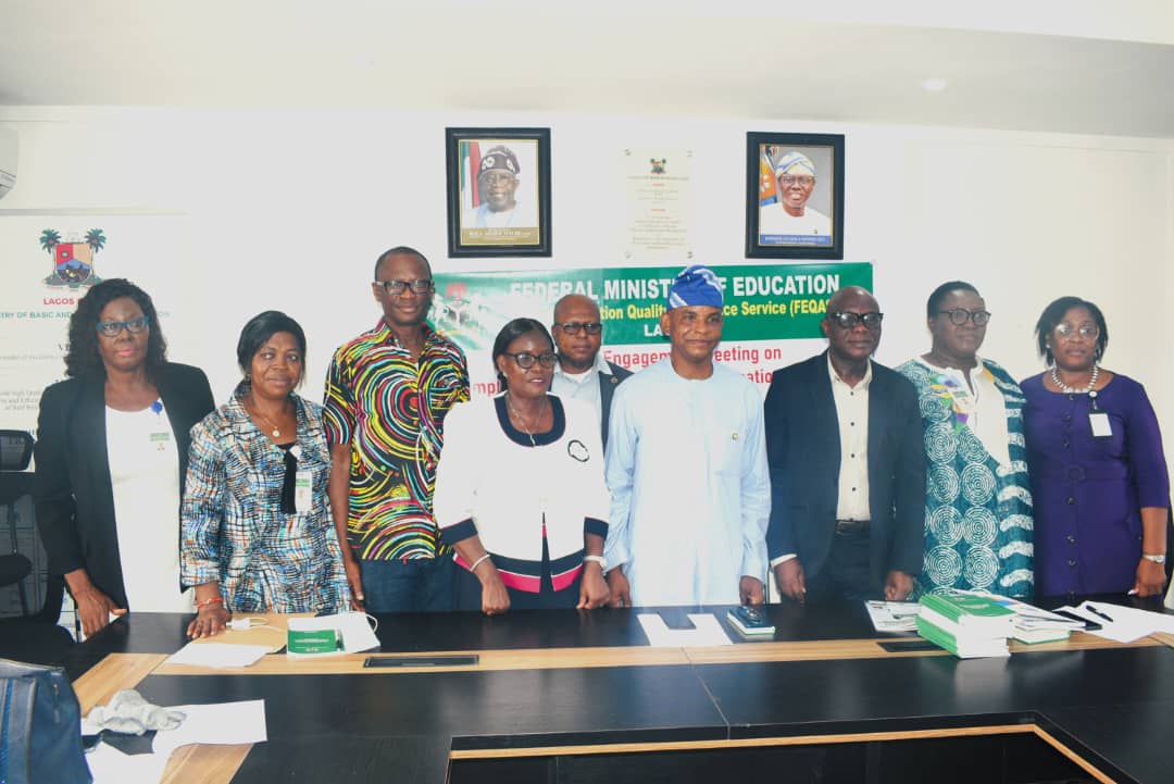 FG, LASG COLLABORATE ON IMPLEMENTING NATIONAL EDUCATION QUALITY ASSURANCE POLICY

facebook.com/share/p/1Eip8L…

<a href="/jidesanwoolu/">Babajide Sanwo-Olu</a> <a href="/drobafemihamzat/">Obafemi Hamzat</a> <a href="/lasgeducation/">Lagos State Ministryof Basic & Secondary Education</a> <a href="/oeqalagos/">LASG_OEQA</a> <a href="/gbenga_omo/">Gbenga Omotoso</a> <a href="/gboyegaakosile/">Gboyega Akosile</a> <a href="/BSaluHundeyin/">Bimbola Salu-Hundeyin</a> <a href="/Mr_JAGs/">Jubril A. Gawat</a> <a href="/Riddwane/">AJE</a> 
#AGreaterLagosRising 
#LASG