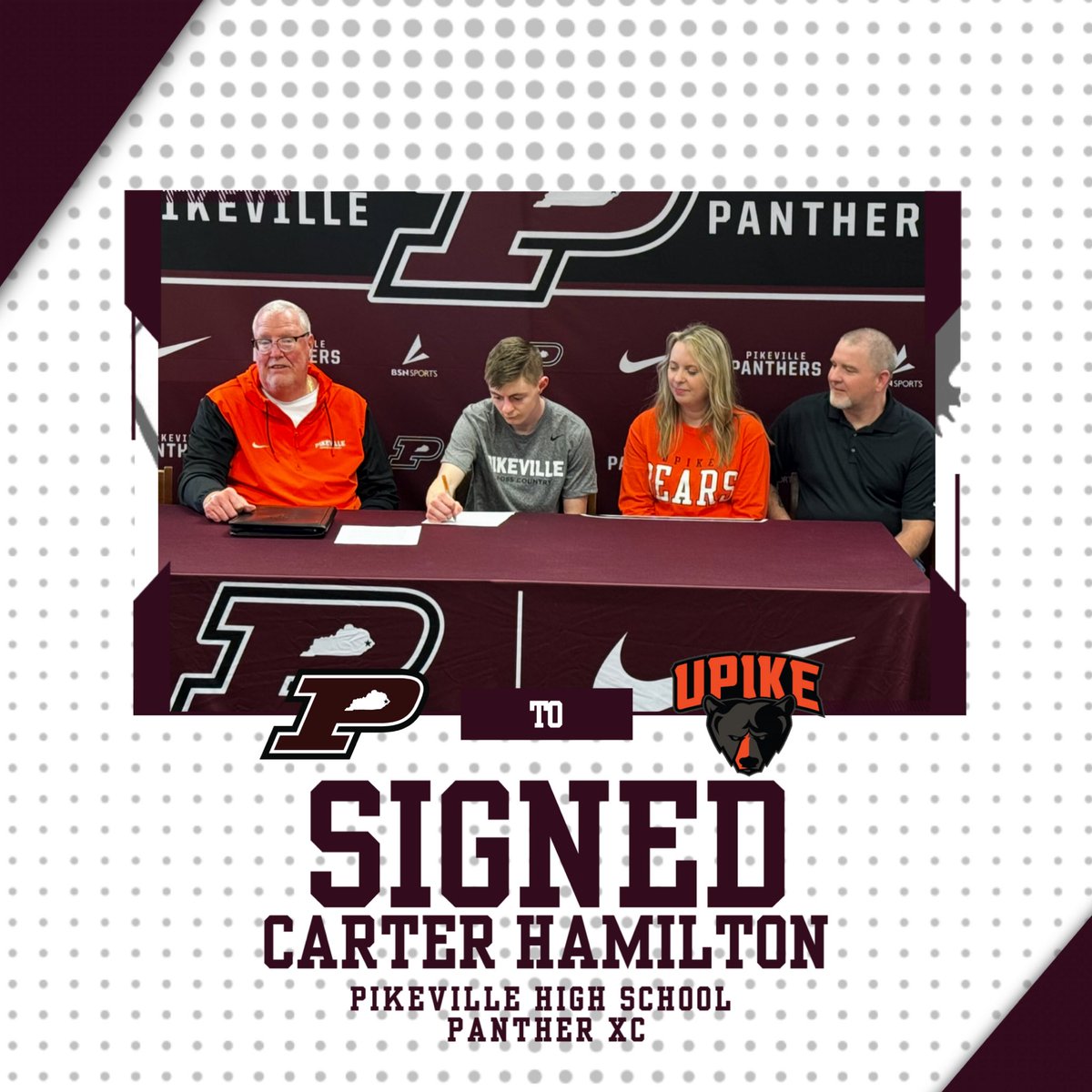 𝓢𝓽𝓪𝔂𝓲𝓷𝓰 𝓗𝓸𝓶𝓮 ⛰️

Congratulations to Panther Senior, Carter Hamilton, on signing with the University of Pikeville to continue his Cross Country career!

🐾 🏃