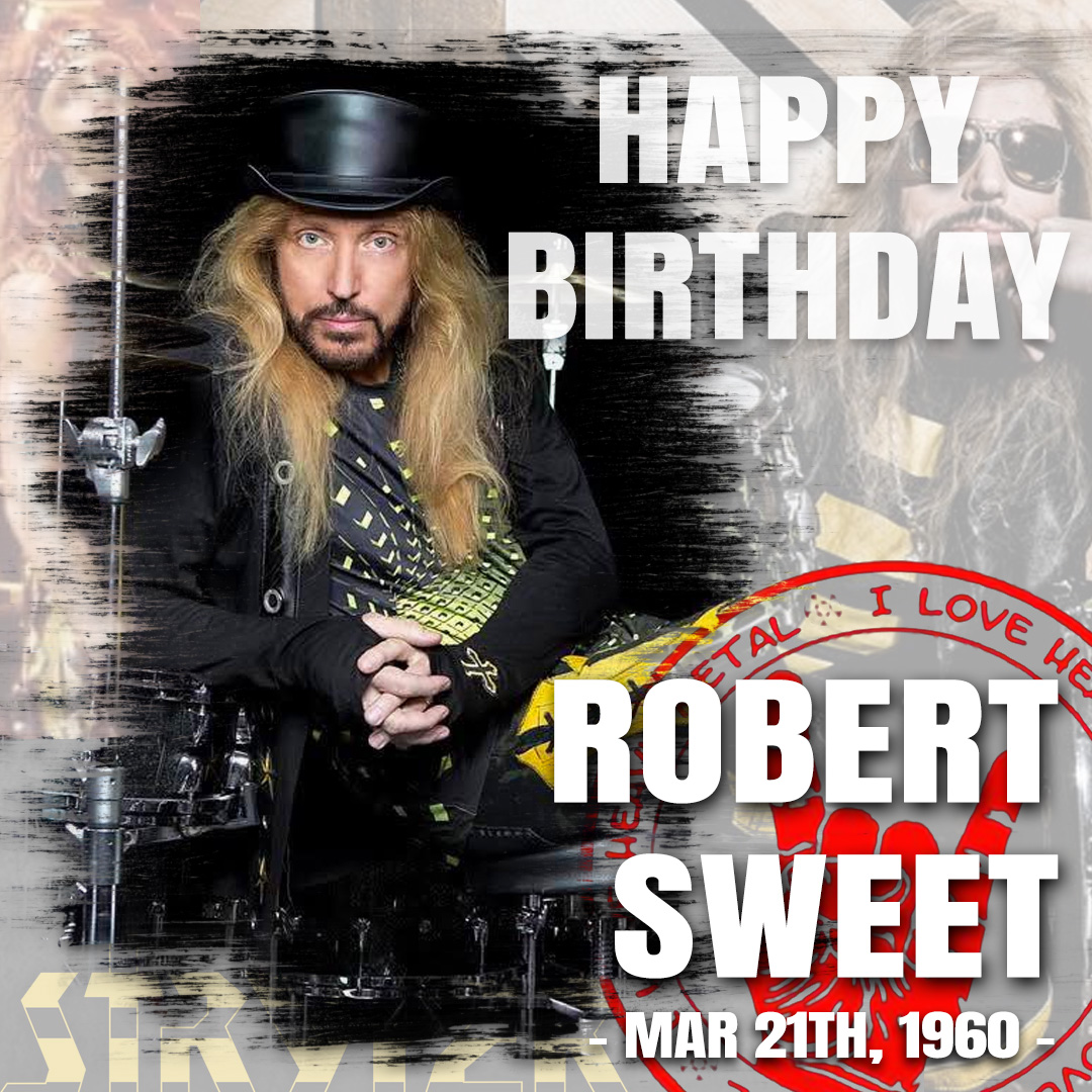 iloveheavymeta's tweet image. Mar 21st, 1960 • Happy birthday to #RobertSweet, the thunderous drummer of #Stryper! 🥁⚡ Known as the "Visual Time Keeper" his powerful rhythms and flashy style helped define Christian metal. Keep rocking, Robert! 🎸🔥 #MetalBirthday #ILoveHeavyMetalRadio