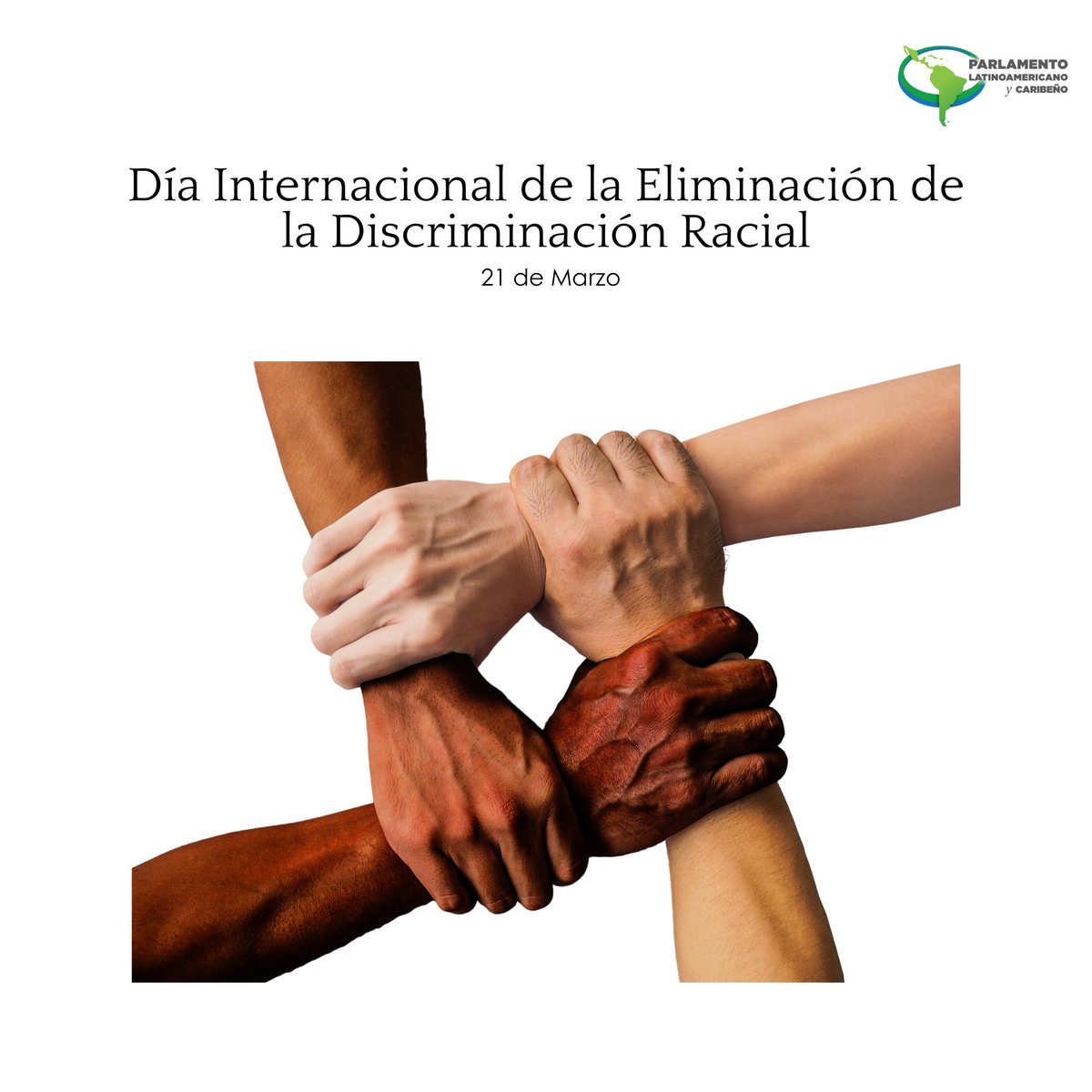 El 𝑫𝒊́𝒂 𝑰𝒏𝒕𝒆𝒓𝒏𝒂𝒄𝒊𝒐𝒏𝒂𝒍 𝒅𝒆 𝒍𝒂 𝑬𝒍𝒊𝒎𝒊𝒏𝒂𝒄𝒊𝒐́𝒏  𝒅𝒆 𝒍𝒂 𝑫𝒊𝒔𝒄𝒓𝒊𝒎𝒊𝒏𝒂𝒄𝒊𝒐́𝒏 𝑹𝒂𝒄𝒊𝒂𝒍, es un recordatorio de  la lucha constante contra el racismo y la discriminación racial en todas  sus formas., image size:1200x1200