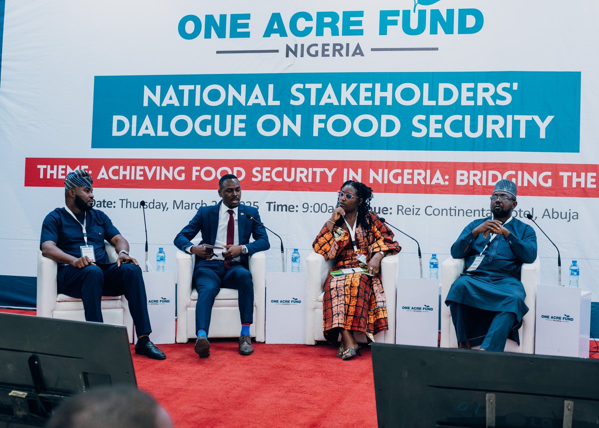 OneAcreFund_NG's tweet image. A heartfelt THANK YOU!

The #NationalStakeholdersDialogue on #FoodSecurityNigeria was a success because of YOU!

What’s Next?
✅ Post-event report with key insights
✅ Continued stakeholder engagement
✅ Follow-up on policy &amp;amp; investment strategies
Let’s keep the momentum going!