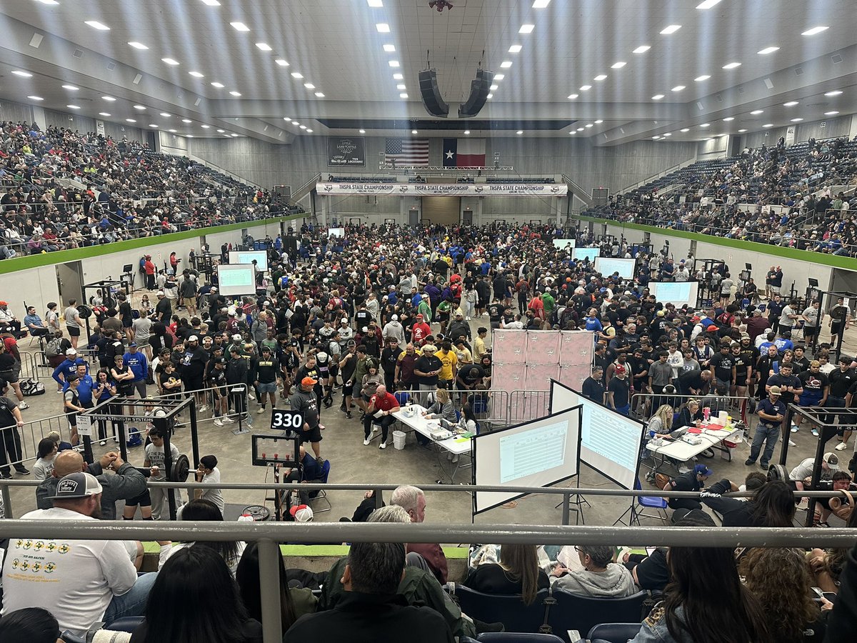 Great day supporting <a href="/AndrewsMustangs/">Andrews Athletics</a> Mustang Powerlifting at State and great seeing so many colleagues as well as former players who are now incredible Coaches! <a href="/CoachBoOchoa/">Bo Ochoa</a> and I go way back to <a href="/Mathis_ISD/">Mathis ISD</a> where are you <a href="/Racosta526/">Rodney Acosta, M.S., C.A.A.</a> lol. <a href="/THSCAcoaches/">THSCA</a> connects, leads &amp; uplifts!