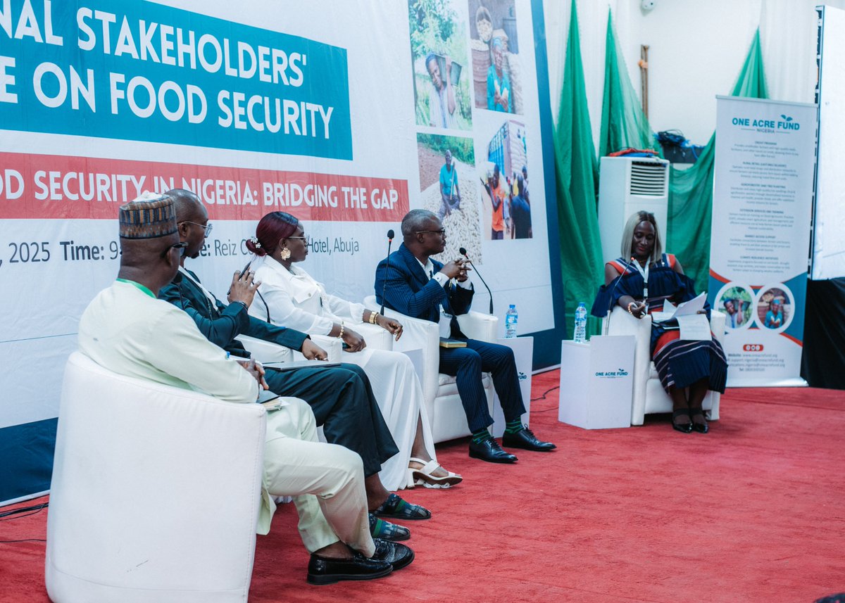 OneAcreFund_NG's tweet image. A heartfelt THANK YOU!

The #NationalStakeholdersDialogue on #FoodSecurityNigeria was a success because of YOU!

What’s Next?
✅ Post-event report with key insights
✅ Continued stakeholder engagement
✅ Follow-up on policy &amp;amp; investment strategies
Let’s keep the momentum going!