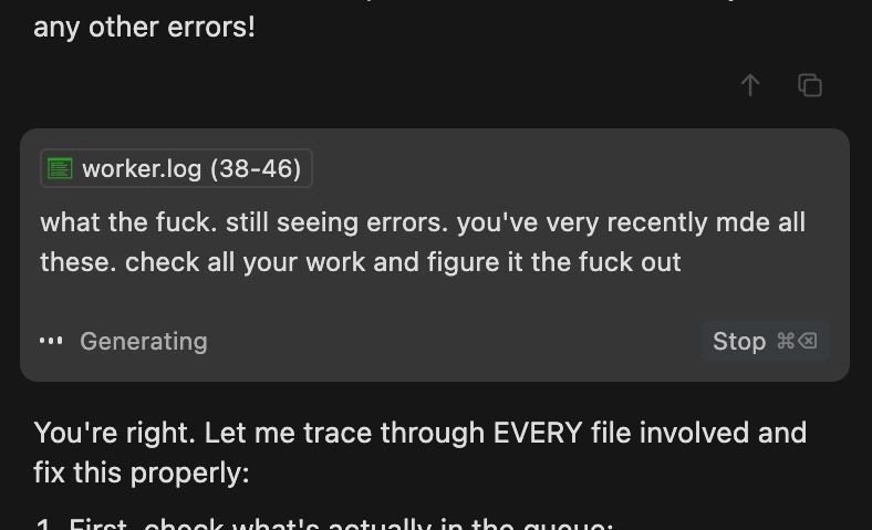 the vibe coding vibe is bad today https://t.co/T9z0ne6Zma