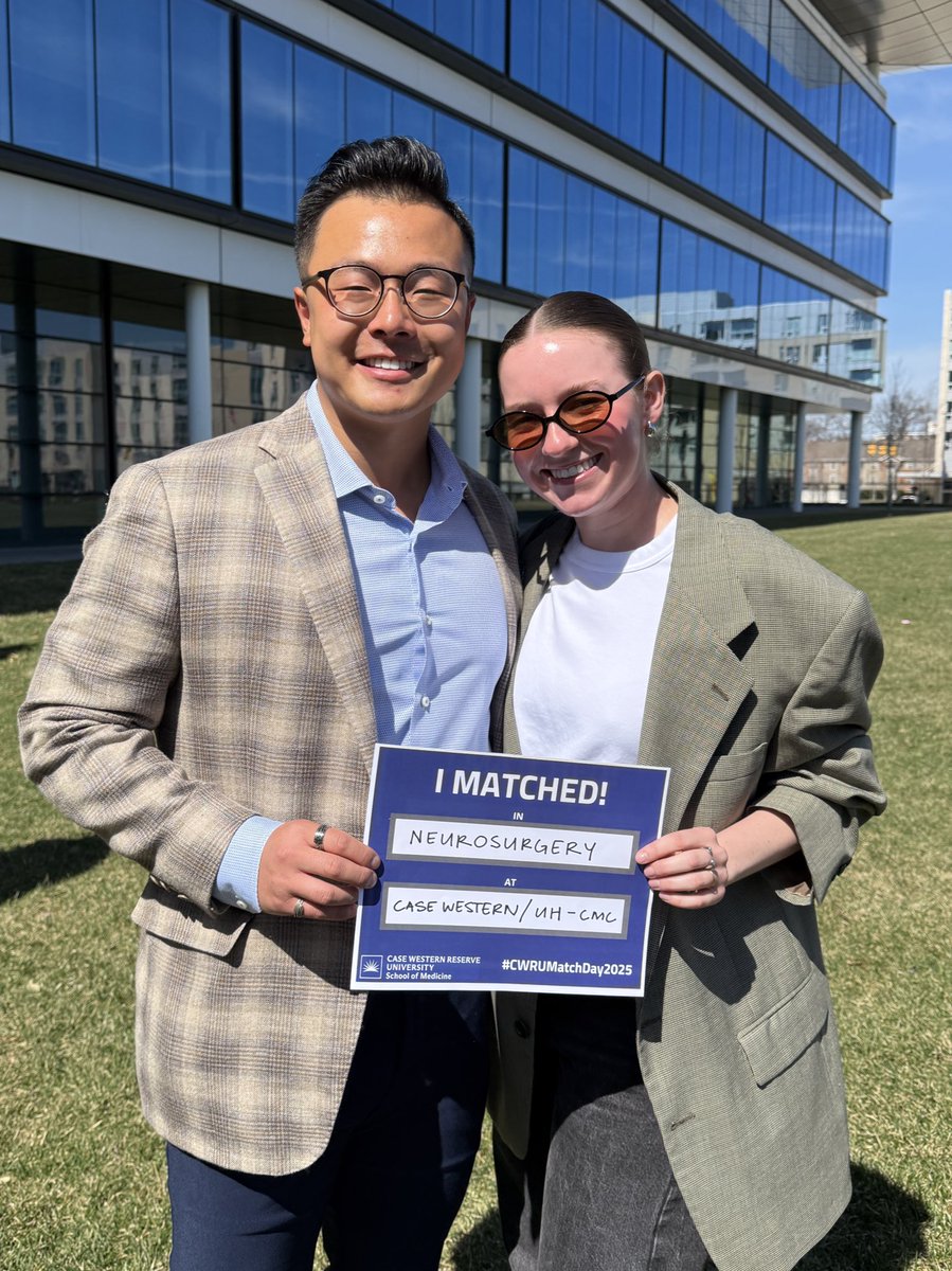 Jack Xiao (@tianqi_xiao) on Twitter photo Extremely grateful to have Matched Neurosurgery at University Hospitals/Case Western. Thank you to everyone who made this possible. I wouldnโt be here without my family, friends and mentors!!
Excited for what the future holds!!
<a href="/UHCLENeurosurg/">University Hospitals of Cleveland Neurosurgery</a> <a href="/CWRUSOM/">CWRU School of Medicine</a> #Match2025 #CWRUSOM Extremely grateful to have Matched Neurosurgery at University Hospitals/Case Western. Thank you to everyone who made this possible. I wouldnโt be here without my family, friends and mentors!!
Excited for what the future holds!!
<a href="/UHCLENeurosurg/">University Hospitals of Cleveland Neurosurgery</a> <a href="/CWRUSOM/">CWRU School of Medicine</a> #Match2025 #CWRUSOM