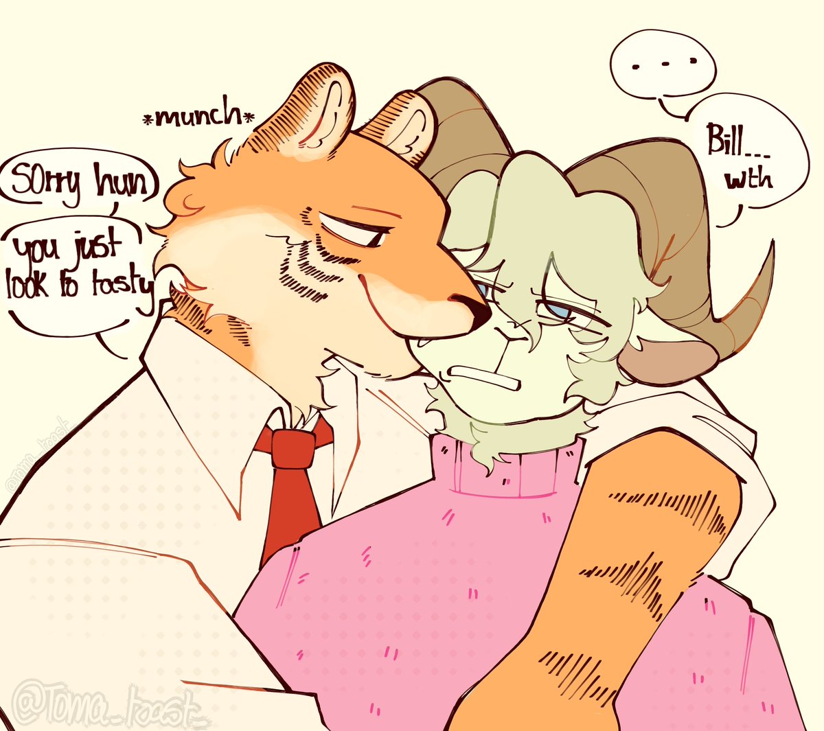 Toma_toast_'s tweet image. I&apos;m so invested in them.

#BEASTARS #Bill #Pina
