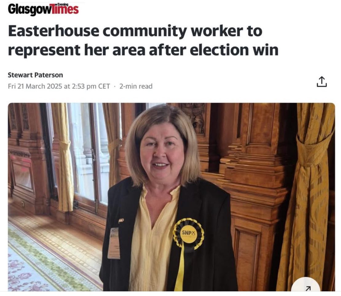 A long and fabulously surreal and happy day. So much support from family, friends and my amazing SNP colleagues. Feeling incredibly privileged and blessed. 💕💕💕