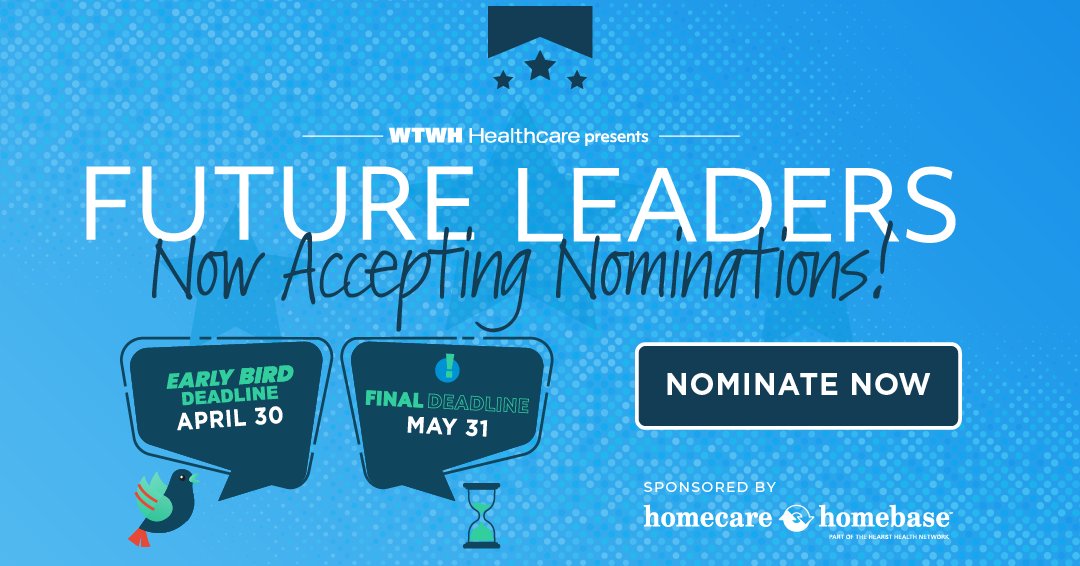 Home Health Care News (@hhcarenews) on Twitter photo Do you know someone transforming the #homehealth & #homecare industry? Nominate them for the 2025 Future Leaders Awards, sponsored by <a href="/HCHBInfo/">Homecare Homebase</a>! Save $100 when you enter by April 30. Click the link to get started: bit.ly/3DMnB4h #FutureLeaders #homehealthcare Do you know someone transforming the #homehealth & #homecare industry? Nominate them for the 2025 Future Leaders Awards, sponsored by <a href="/HCHBInfo/">Homecare Homebase</a>! Save $100 when you enter by April 30. Click the link to get started: bit.ly/3DMnB4h #FutureLeaders #homehealthcare