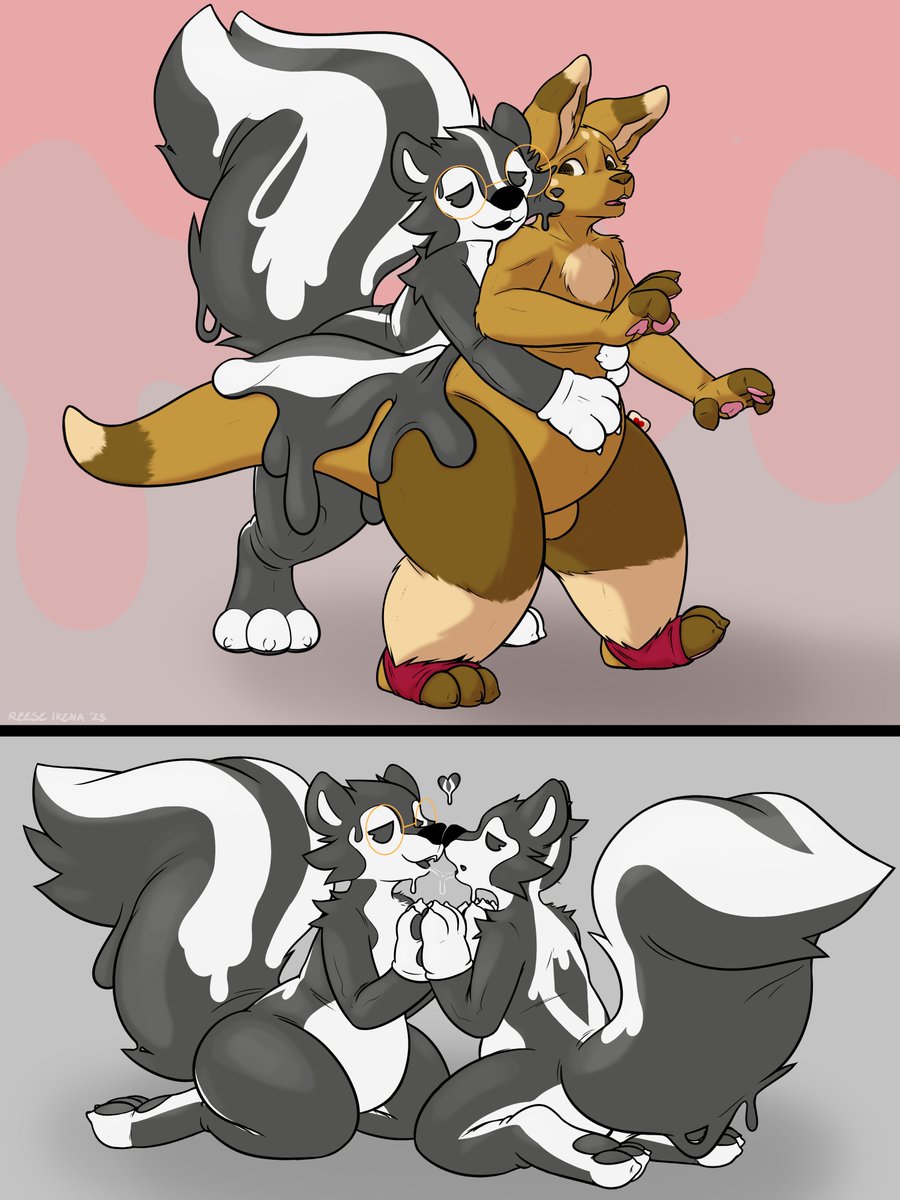 Reese Ikena (He/It) 🔞 (@ikenareese) on Twitter photo That sly toon skunk Sylvester got his paws on me...
My paws are starting to look a lot like his though......
🤍🖤🤍
My half of an art trade with <a href="/Fox_WtheSocks/">🔞Local ThighMarket</a> ! That sly toon skunk Sylvester got his paws on me...
My paws are starting to look a lot like his though......
🤍🖤🤍
My half of an art trade with <a href="/Fox_WtheSocks/">🔞Local ThighMarket</a> !