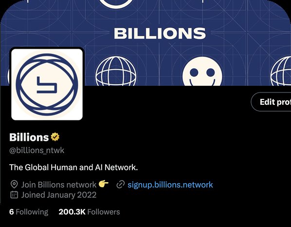 Now, we are a Verified Organization ✅️

A huge thanks to our early community for backing Billions, the first Human + AI network.