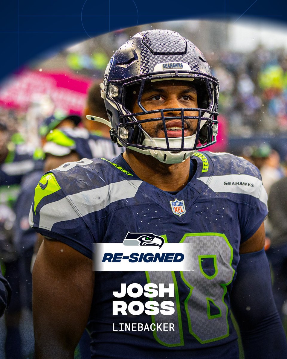 Seattle Seahawks (@seahawks) on Twitter photo Back to work.
We've re-signed LB Josh Ross. Back to work.
We've re-signed LB Josh Ross.