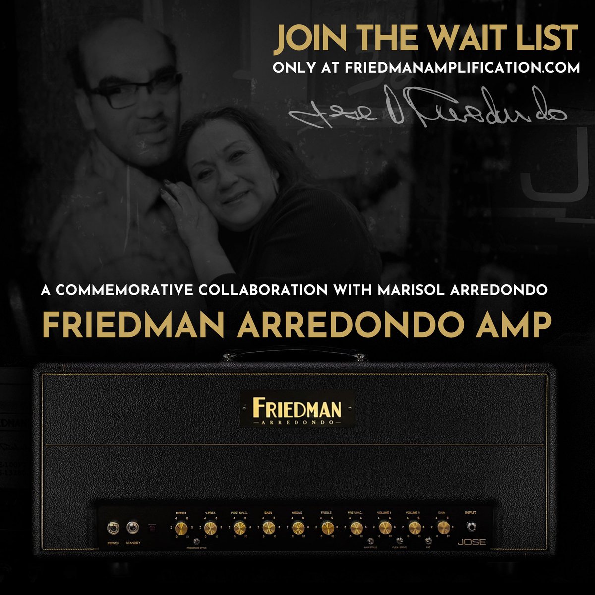 🗣️📣 We’re very happy to announce that the first phase of the Jose Arredondo amp drop has been initiated!

You can now sign up at friedmanamplification.com/jose-sign-up/ 
to receive an e-mail when the first batch is available. 

We will continue to update the e-mail list as more are released.