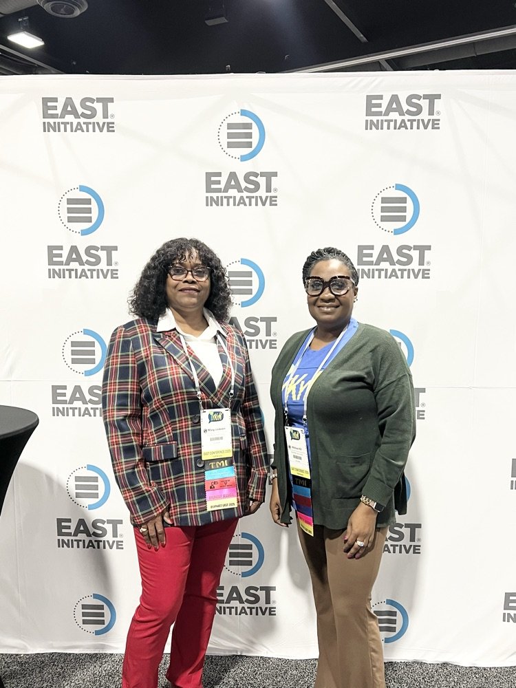 BHS' Mrs. Melissa Hill and Mrs. Mary Jackson attending this year's EAST conference. #iykyk They were able to see up close the many things and projects that can be done in EAST. We will be offering EAST next year.