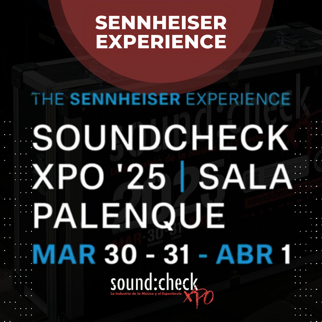 🎤¡ Aprende de los expertos con Sennheiser  Experience! 
Prepárate para una jornada educativa con los mejores profesionales del audio.  📅 Da click y revisa el programa completo 👉 soundcheckexpo.com.mx/sennheiser-2/

#SoundcheckXpo #SennheiserLatam #audioprofesional