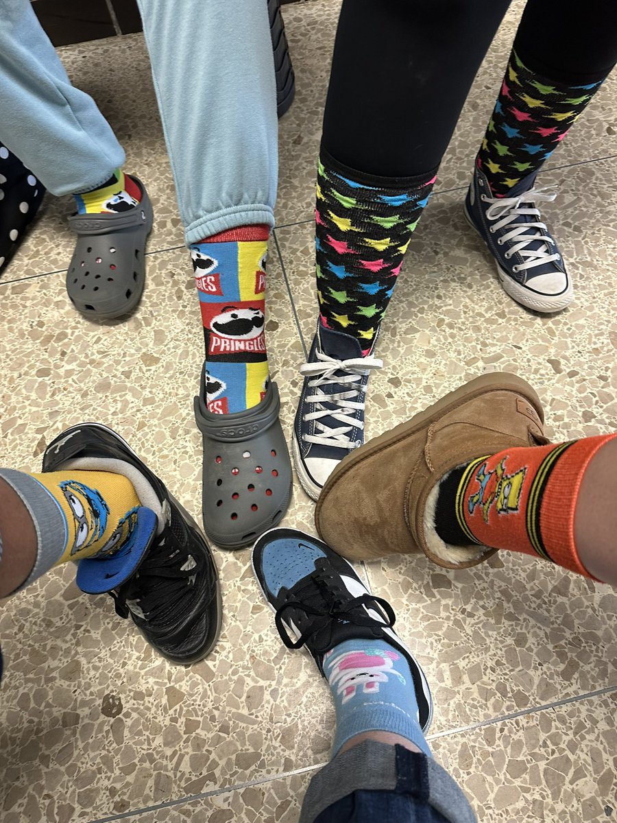 We rocked our socks for World Down Syndrome at Larson today!  <a href="/LarsonMS/">Larson Middle School</a>