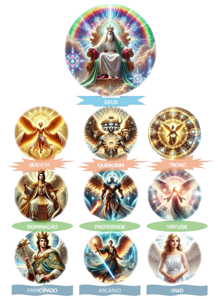 A hierarquia celestial é estruturada para que cada anjo cumpra um propósito específico no plano divino. Desde os Serafins, que adoram Deus incessantemente, até os Anjos, que nos guiam no dia a dia, cada coro angelical desempenha um papel essencial na ordem cósmica. Pelo ChatGPT
