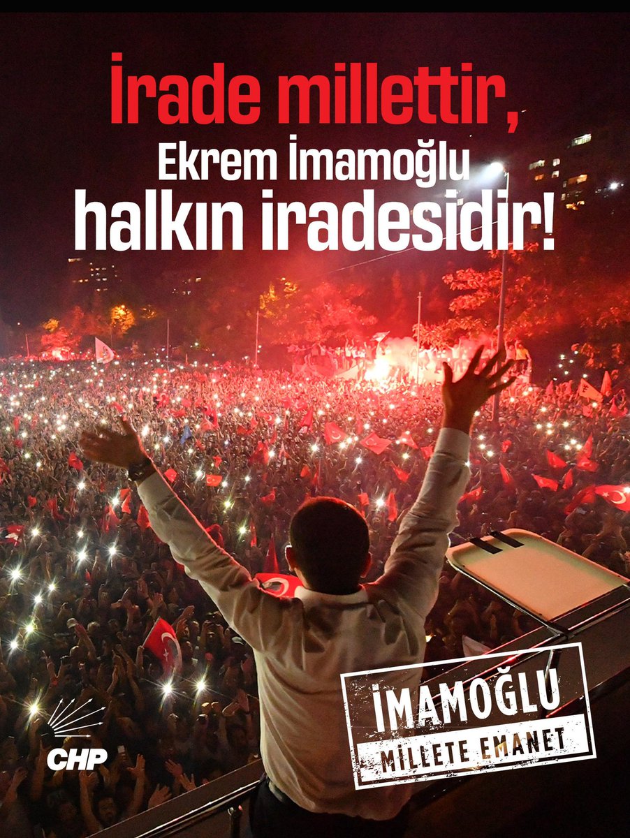 alimkaraca48's tweet photo. İrade millettir! İmamoğlu milletin iradesidir! #İmamoğluMilleteEmanet https://t.co/CAlUdsSgvJ