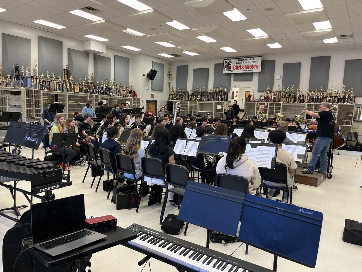 Our band getting ready for the big day!  Good luck at VBODA State Assessment tomorrow!