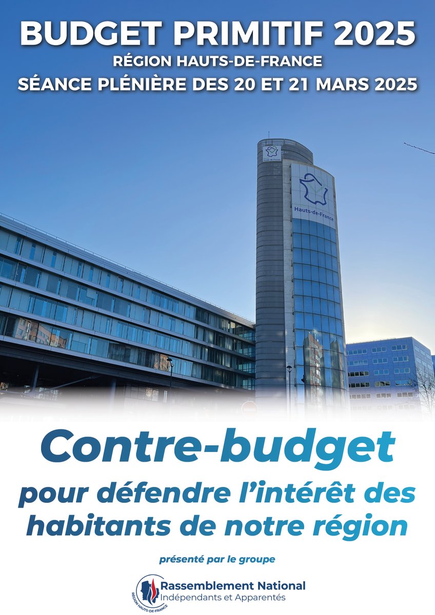 rn_hdf's tweet image. Contre-budget RN 2025 ✍🏼🇫🇷

Face à l’incompétence de Xavier Bertrand et de sa majorité, le groupe  @rn_hdf présidé par @sebchenu s’est mobilisé pour proposer une autre vision au service des habitants des Hauts-de-France.  

Retrouvez nos propositions ici :
calameo.com/read/007540620…