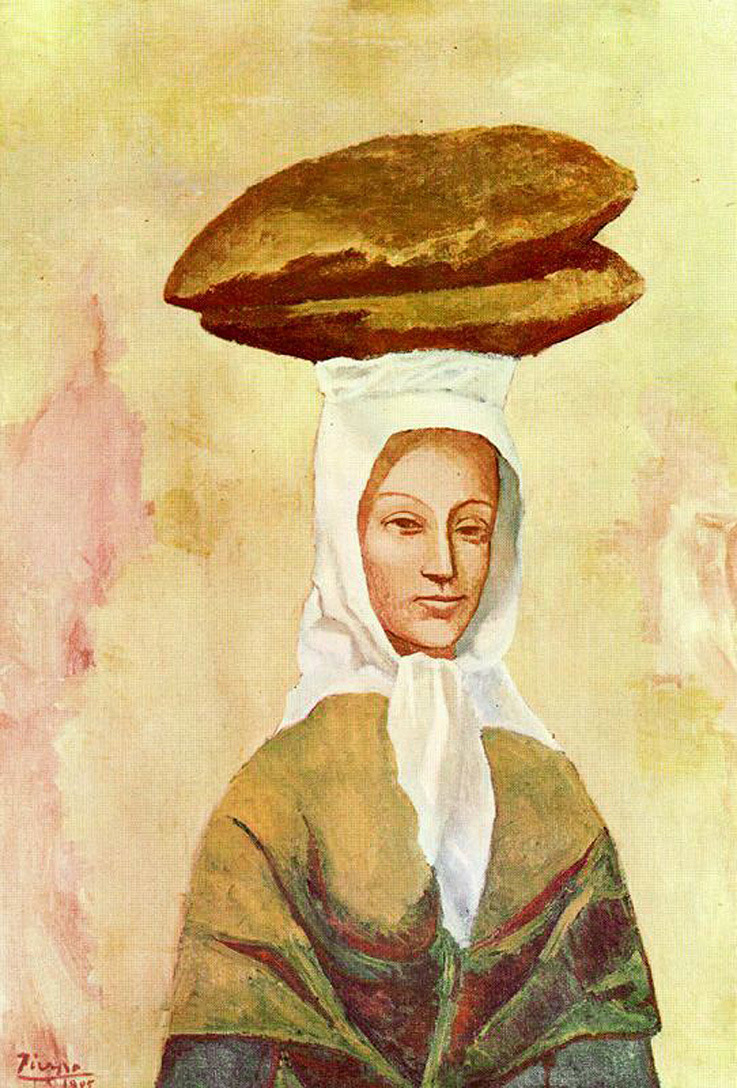 The bread carrier, 1905 #artbots #picasso