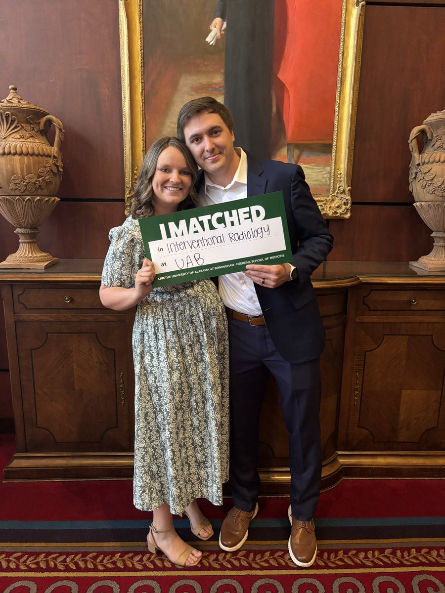 dakotaw2013's tweet photo. “Hi, it’s Dakota with IR” 

So excited I get to stay at UAB for another 6 years!!! 

#Match2025 @TheNRMP @SIRspecialists https://t.co/ESZEDuucbf