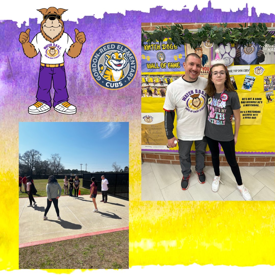 Special shoutout to WATCH D.O.G.S. Mr. Wood, Mr. Jasper and Mr. Jones!  Full day classroom duties! We appreciate your service! Rockstars!#champions #dadsforall 💜💛