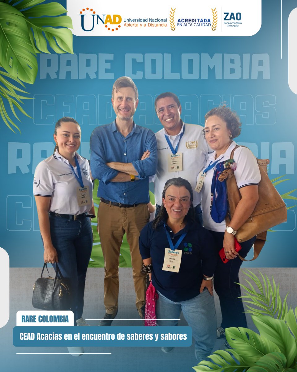 Atendiendo la invitación de RARE Colombia y en compañía del 🤝 Embajador del Reino Unido, participamos desde el CEAD Acacías en el Encuentro de Saberes y Sabores