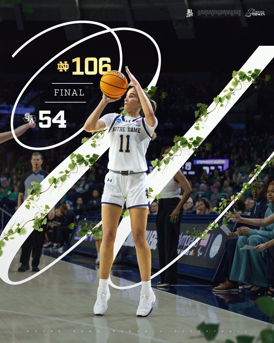 Notre Dame Women's Basketball (@ndwbb) on Twitter photo dominance is more fun in March ☘️
#GoIrish dominance is more fun in March ☘️
#GoIrish