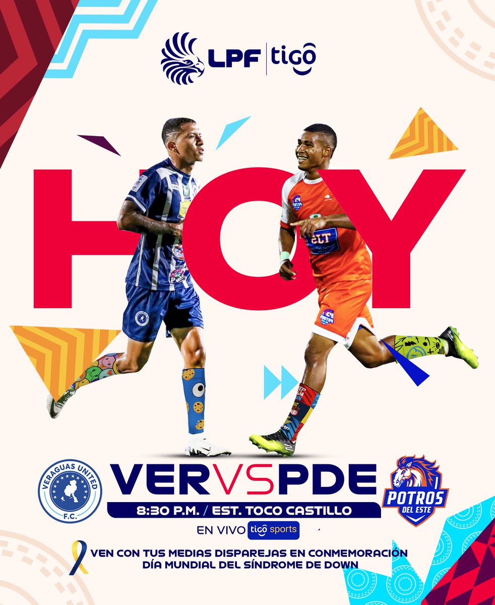 ¡PARTIDO DEL DÍA! 😎🗓️

Este es el partido que tendremos hoy viernes 21 de marzo en #NuestroFútbol.

𝘼𝙨𝙞𝙨𝙩𝙚 𝙖𝙡 🏟️ 𝙘𝙤𝙣 𝙩𝙪𝙨 𝙢𝙚𝙙𝙞𝙖𝙨 𝙙𝙞𝙨𝙥𝙖𝙧𝙚𝙟𝙖𝙨 𝙚𝙣 𝙘𝙤𝙣𝙢𝙚𝙢𝙤𝙧𝙖𝙘𝙞𝙤́𝙣 𝙖𝙡 𝘿𝙞́𝙖 𝙈𝙪𝙣𝙙𝙞𝙖𝙡 𝙙𝙚𝙡 𝙎𝙞́𝙣𝙙𝙧𝙤𝙢𝙚 𝙙𝙚 𝘿𝙤𝙬𝙣.

#LPFTigo