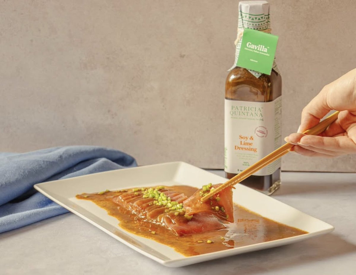 Patricia Quintana’s Soy and Lime Dressing is the perfect fusion of bright lime and rich soy—ideal for salads, marinades, and more!

Availabe on Central Market, Amazon and patriciaquintana.store