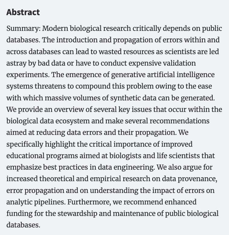 strnr's tweet photo. Biological databases in the age of generative artificial intelligence https://t.co/3NhG11r0oK 🧬🖥️🧪 https://t.co/5cioPul5Yg
