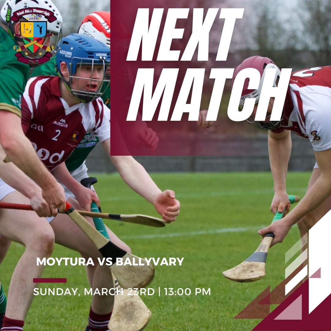 Ballyvary Hurling (@ballyvaryhc) on Twitter photo 🚨 **Match Alert!** 🚨
This Sunday, don’t miss the Hurling <a href="/Moyturahurling/">Moytura Hurling Club</a> Vs Ballyvary in the Senior League Div 2
📍 **Venue:** The Neale GAA Grounds
⏰ **Time:** 1 PM
Come out and support the lads!! 🚨 **Match Alert!** 🚨
This Sunday, don’t miss the Hurling <a href="/Moyturahurling/">Moytura Hurling Club</a> Vs Ballyvary in the Senior League Div 2
📍 **Venue:** The Neale GAA Grounds
⏰ **Time:** 1 PM
Come out and support the lads!!