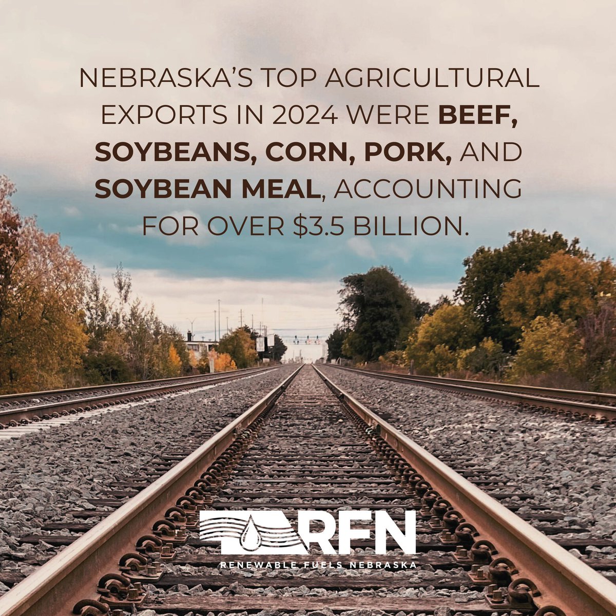 🌱🌾 Nebraska Ag: 5 Facts in 5 Days 🌾🌱

Support Nebraska agriculture by backing the businesses that sustain the industry. Strengthening these businesses ensures Nebraska continues exporting high-quality agriculture products.

Caption for static post. (Posting second)
