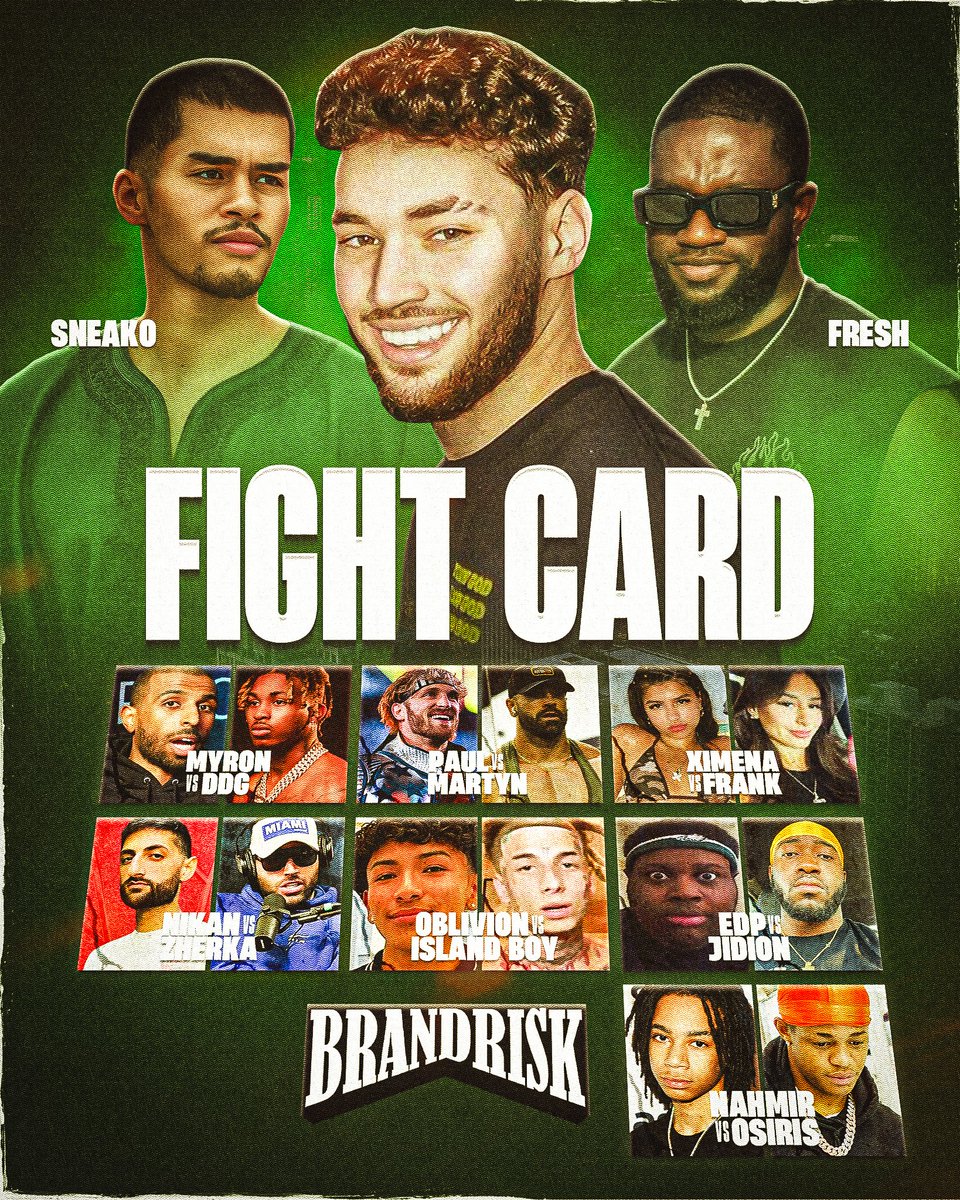 Adin Ross's Brand Risk Boxing #6 is STACKED 🔥