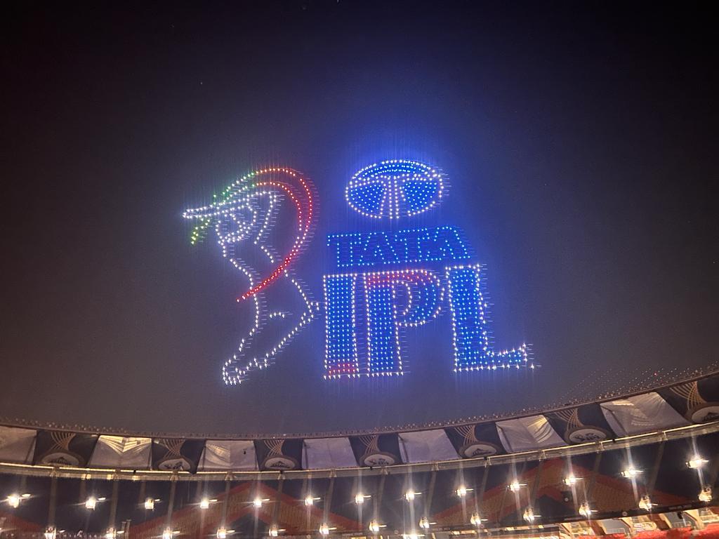 A Drone Show will be presented at Eden Gardens tomorrow!