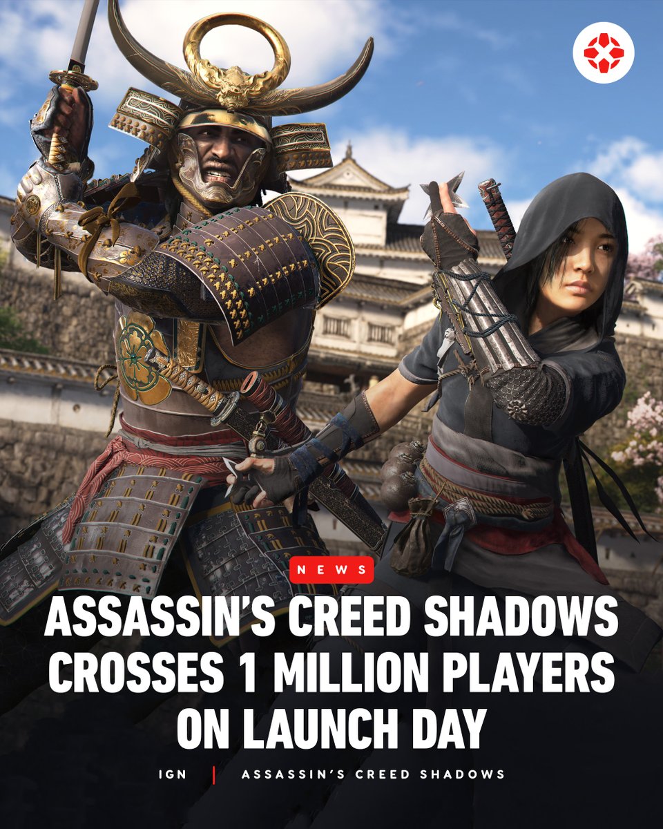 IGN's tweet image. Assassin’s Creed Shadows is also the top-selling video game globally on Steam right now after launching on March 20. bit.ly/4huhQ9b