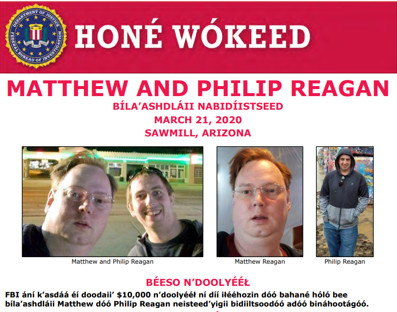FBIPhoenix's tweet photo. #OTD Five years ago, Matthew and Philip Reagan's bodies were found in Sawmill, AZ. The #FBI continues to offer a reward of up to $10,000 for information.
If you have any info concerning this case, please contact #FBIPhoenix at (623) 466-1999.
https://t.co/A2U5fiM8e4 https://t.co/wWAhQUv2Ca