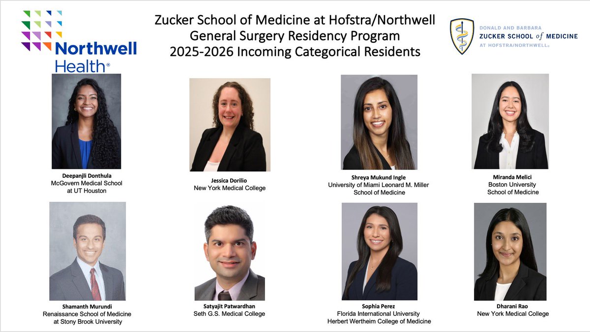Introducing our incoming Categorical residents! Very excited to have you join the NSLIJ surgery family!
