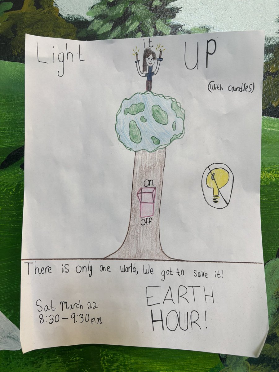 Join us in participating in Earth Hour tomorrow! Let’s do our part to help the planet everyday. 🌎