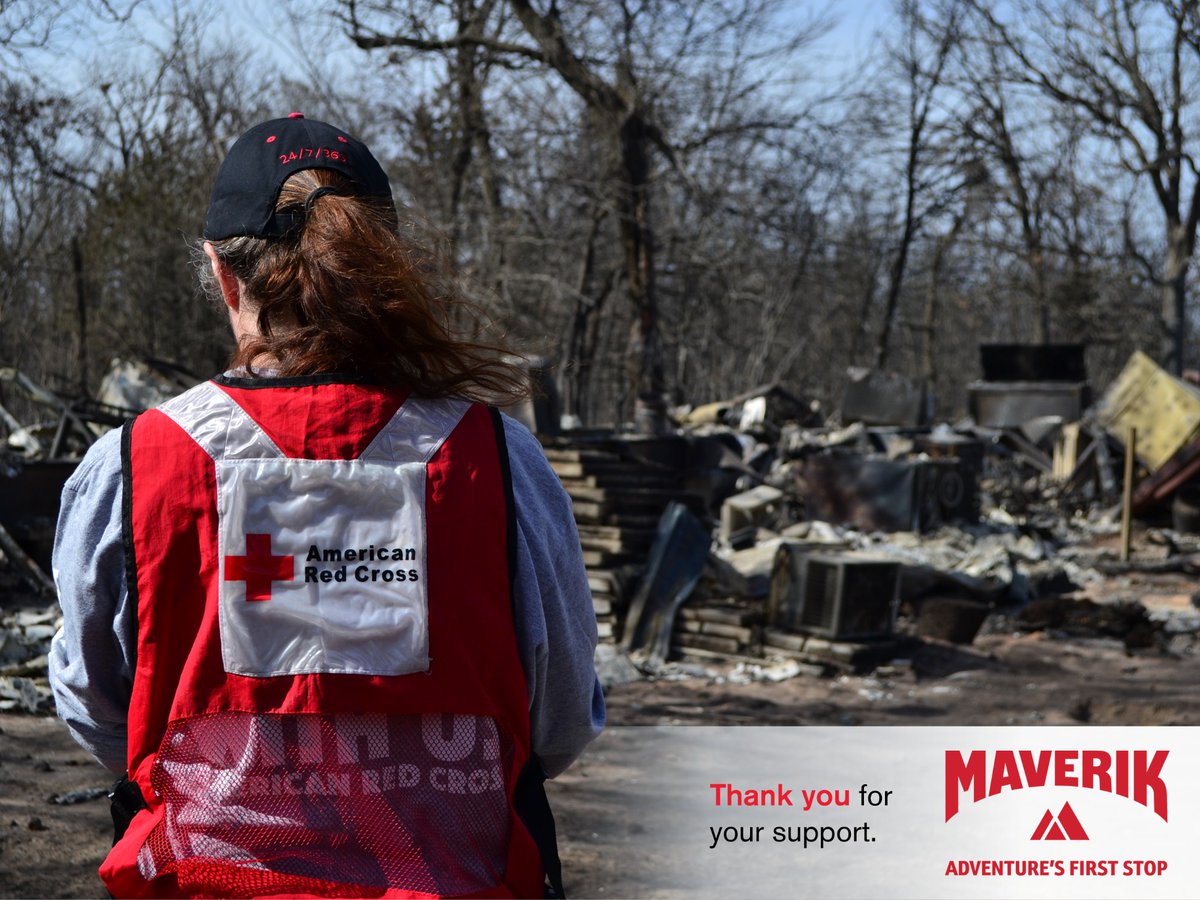 The Red Cross is so grateful for partners like <a href="/Maverik/">Maverik, Inc.</a> who support our work in Oklahoma! Thank you for investing in our ability to help communities impacted by disaster.