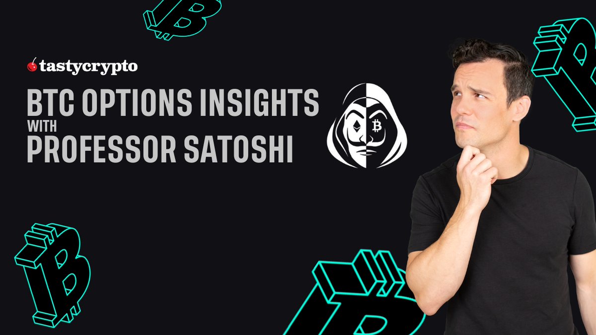 tastycrypto (@tastycrypto) on Twitter photo This Monday (3/24) on the tastycrypto Show: BTC options trading insights from the legendary <a href="/satoshiheist/">Professor Satoshi.🕯️</a> 
Get ready for some serious options alpha on how to navigate this current market environment.
Catch it live on <a href="/tastyliveshow/">tastylive</a> at 4:30pm CT This Monday (3/24) on the tastycrypto Show: BTC options trading insights from the legendary <a href="/satoshiheist/">Professor Satoshi.🕯️</a> 
Get ready for some serious options alpha on how to navigate this current market environment.
Catch it live on <a href="/tastyliveshow/">tastylive</a> at 4:30pm CT