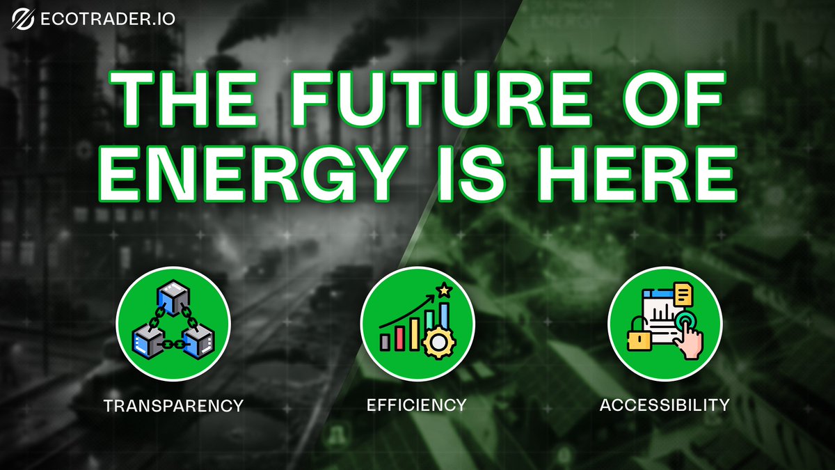 Traditional energy = Monopolies &amp; inefficiencies.
Ecotrader = Decentralized, efficient, and open to all!

🌍 This is real-world adoption of Web3 in the energy sector.

🔗 ecotrader.io