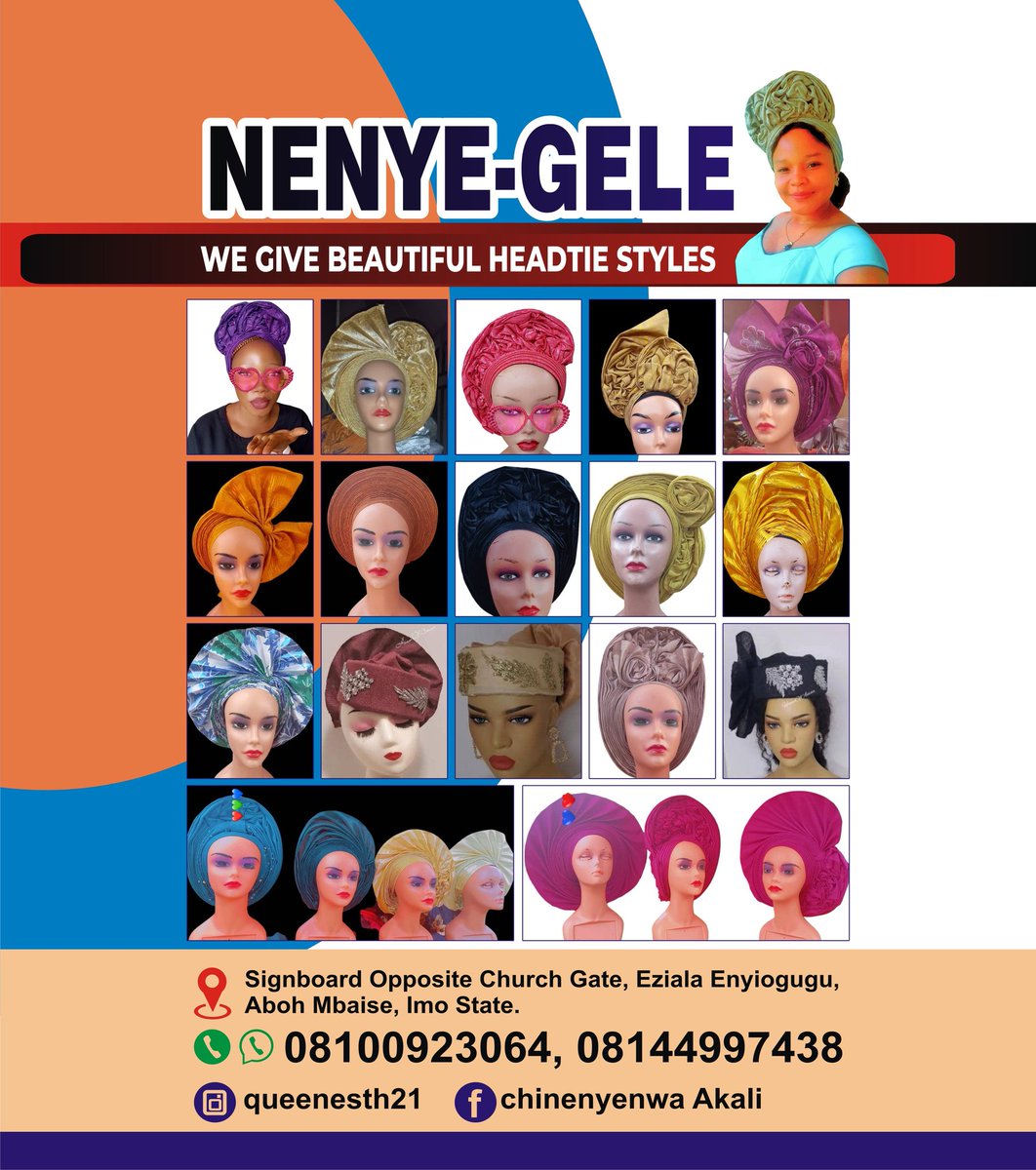 Esthernenye2477's tweet image. Dm me for your favourite gele styles.
 #TinubuIsaTerriblePresident #riversstatesoleadministrator
#peterobi2023