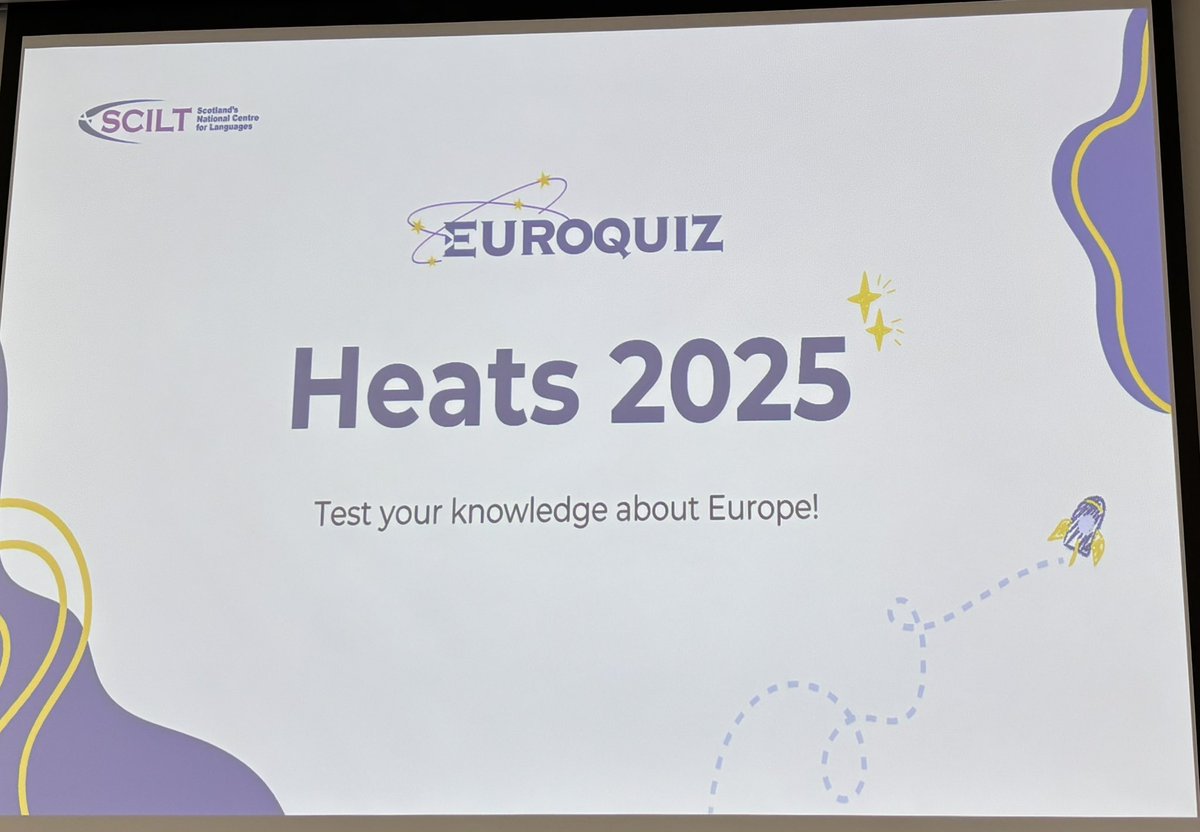 Thrilled to be in Saltcoats today for the <a href="/NAC_Education/">North Ayrshire Education</a> Euroquiz heat. Well done to all the P6 pupils who took part. You were absolutely brilliant and a credit to your schools! 😍Bravo! <a href="/scottishcilt/">SCILT</a> #Euroquiz