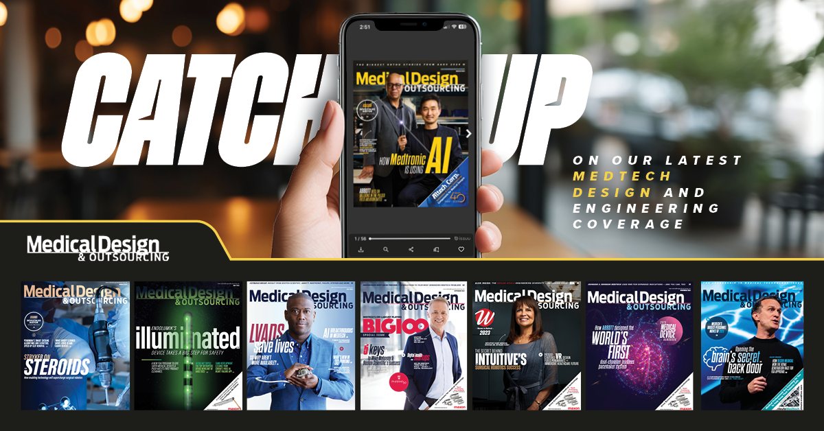 The Medical Design &amp; Outsourcing Digital Edition covers the technical advances in the design, development and contract manufacturing aspects of #MedicalDevices and #MedicalEquipment. Catch up on our latest #medtech design and engineering coverage: medicaldesignandoutsourcing.com/digital-editio…