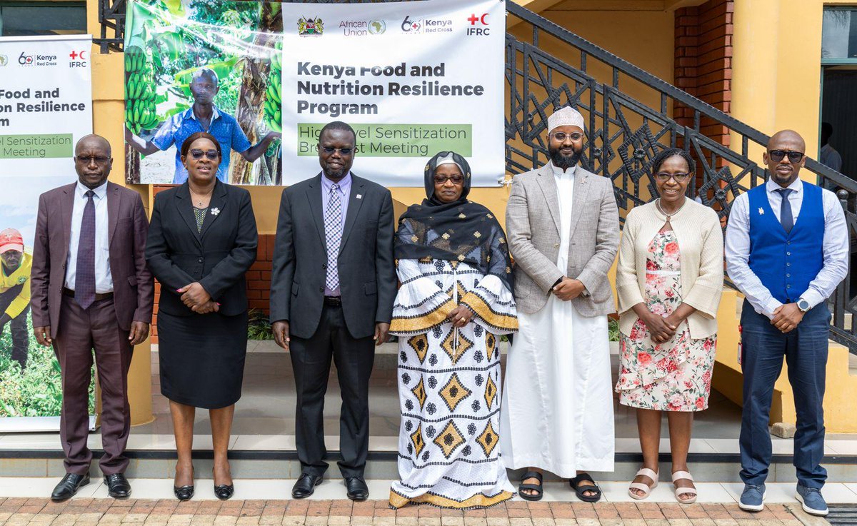 AshaMohammed_'s tweet image. Today marked another milestone towards operationalization of the @AU_DARBE @ifrc  facilitated HoA Food and Nutrition Resilience Programme. The @KenyaGov and @KenyaRedCross launched the Kenya programme that seeks to support 5M people over the next 10 years in 24 affected Counties.